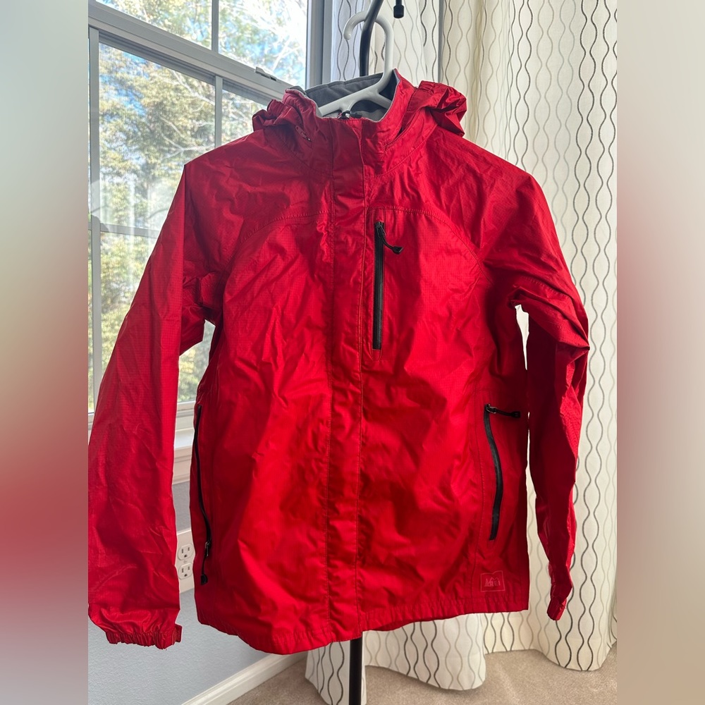 Boys REI Hooded Rain Jacket